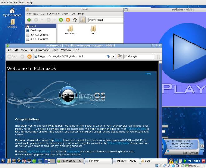 PcLinuxOS desktop