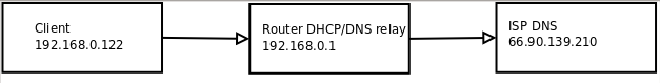 Router DNS forwarding before
